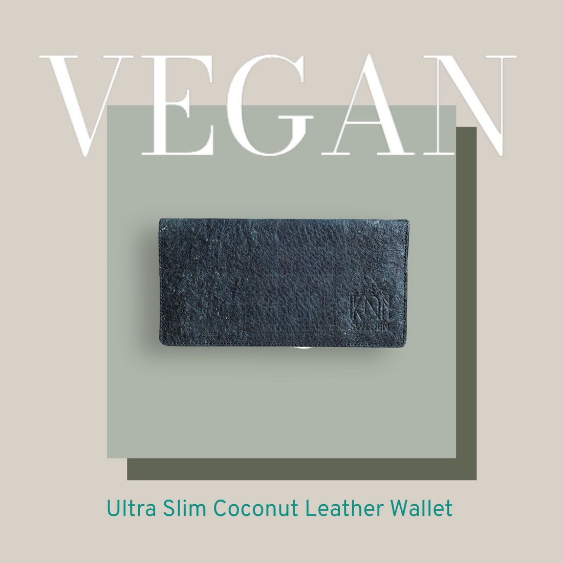 vegan non leather slim blue color purse for men and women