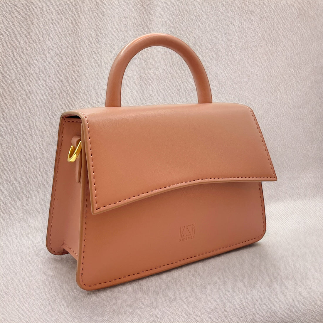 Vegan apple leather crossbody bag