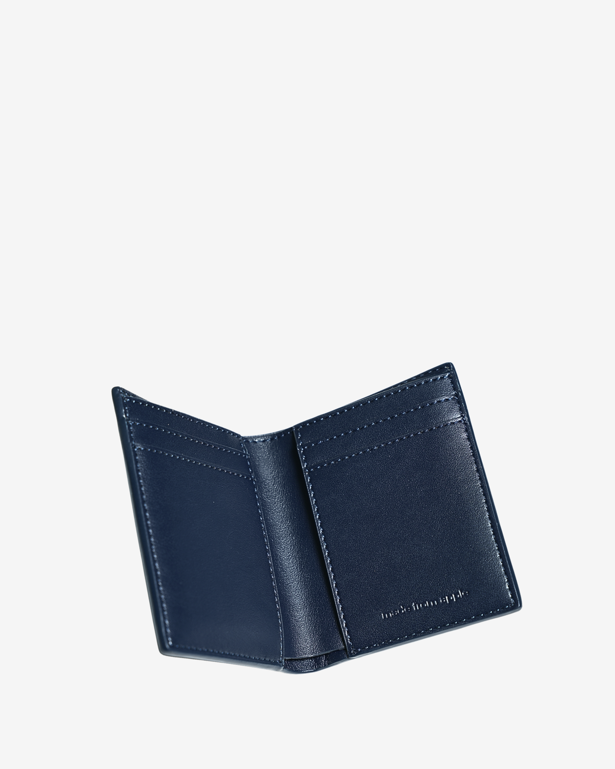 RFID Bi fold Cash Wallet with coin and AirTag pocket - Coastal blue