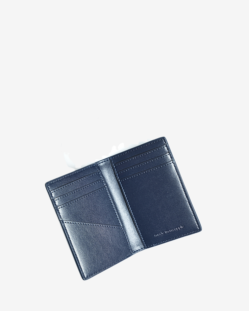 Apple Leather Card Wallet for Men Coastal Blue