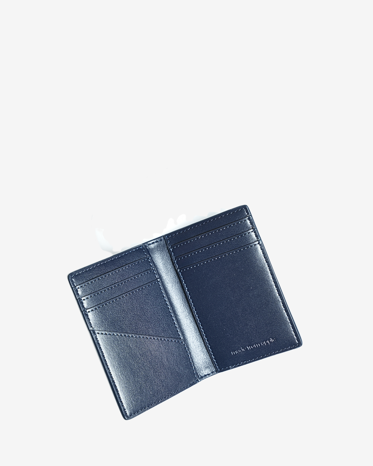 Apple Leather Card Wallet for Men Coastal Blue