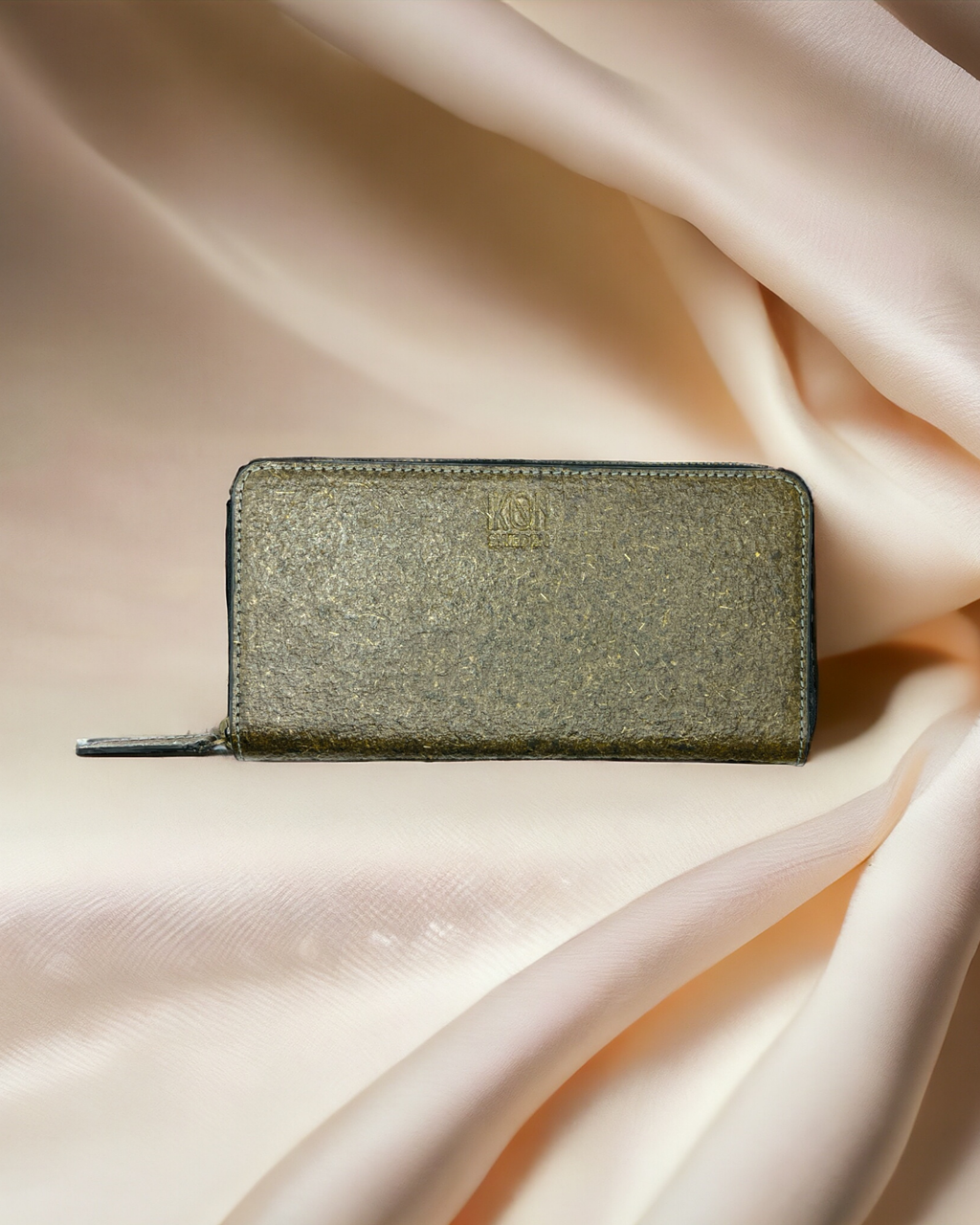 Ash Gray Long Zip Wallet