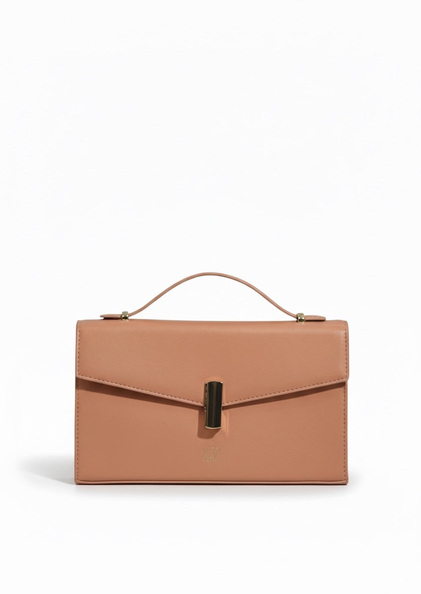 Desert Rose handbag with gold chain 