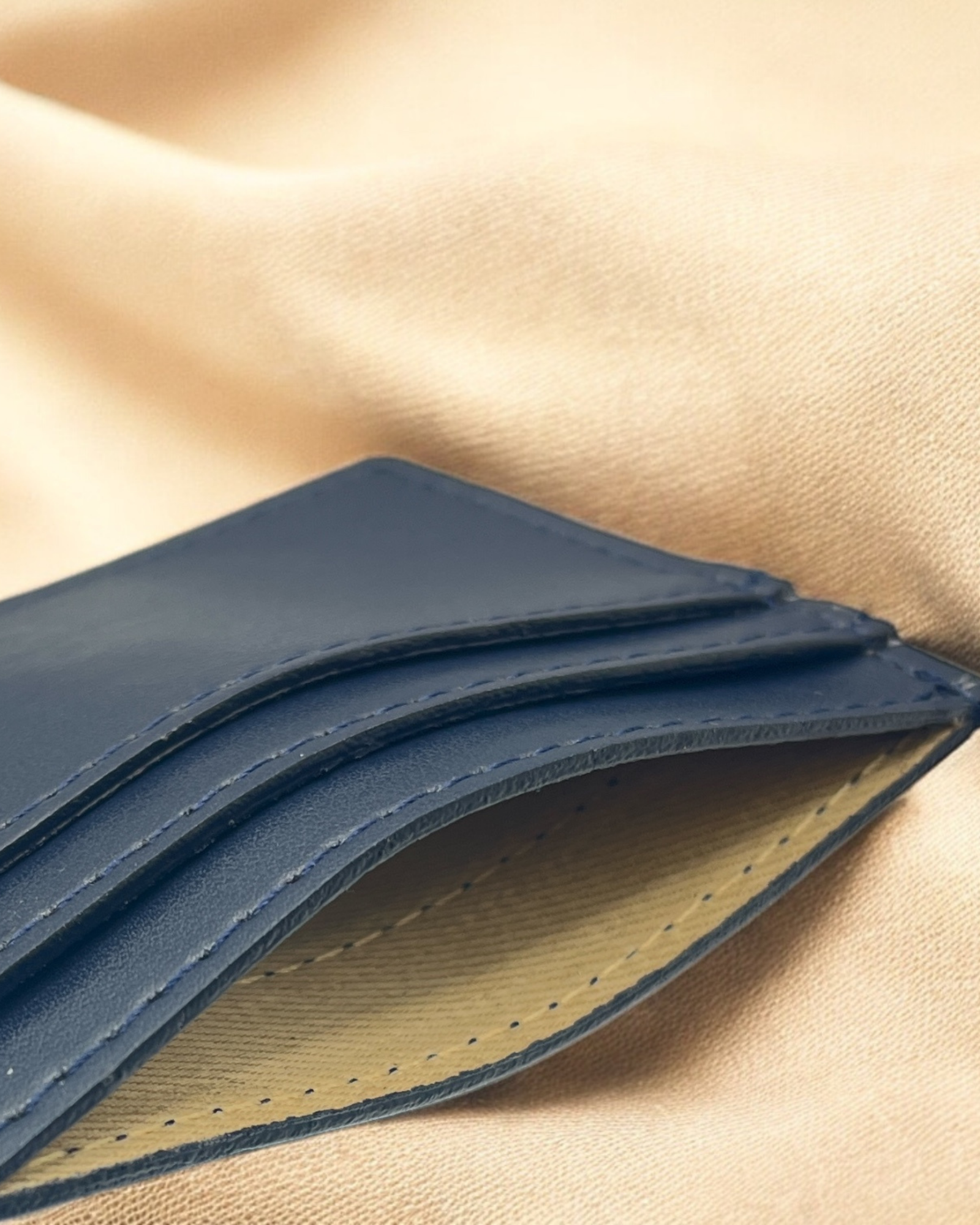 Coastal Blue vegan leather Card Holder