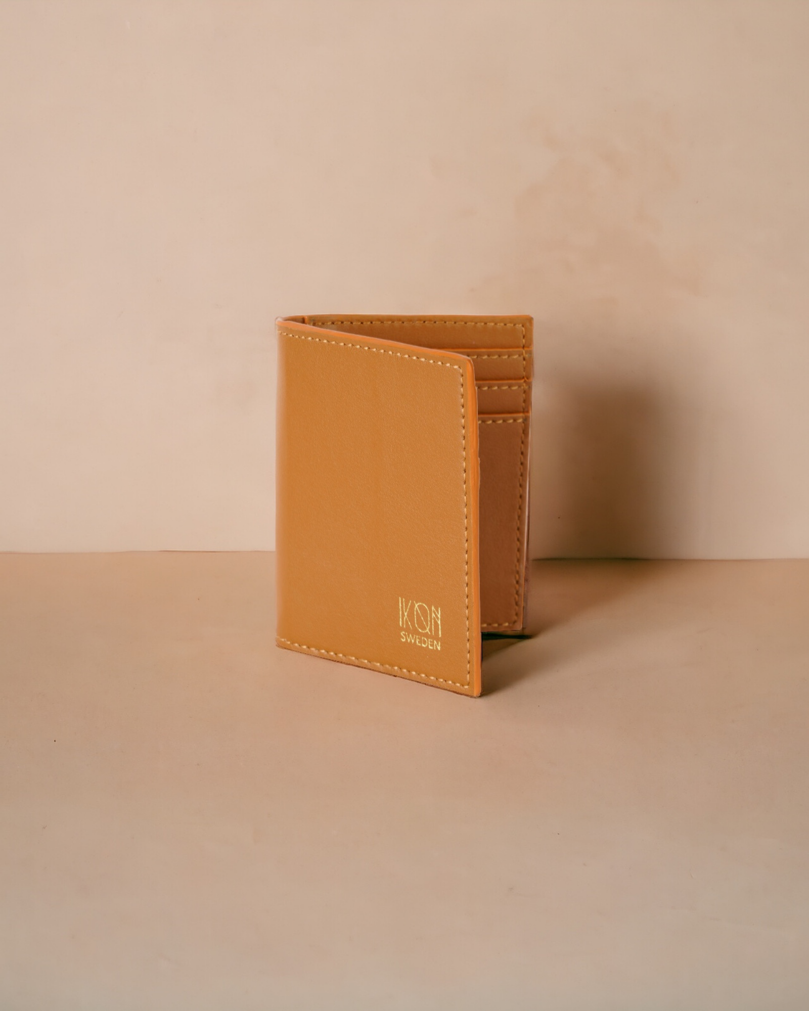 Cognac Bi fold Card Wallet