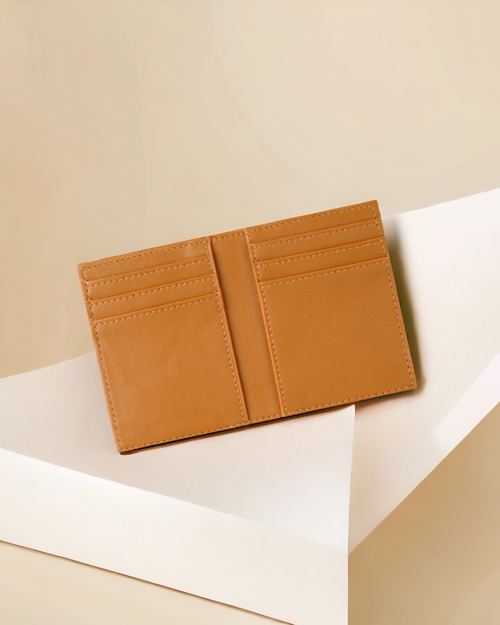 Cognac Bi fold Card Wallet