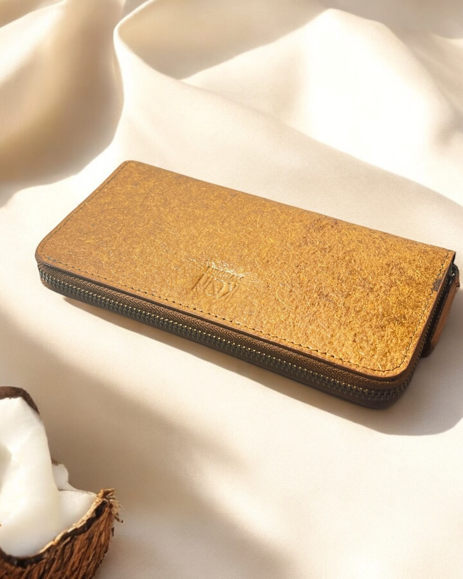 Cutch Brown Long Zip Wallet