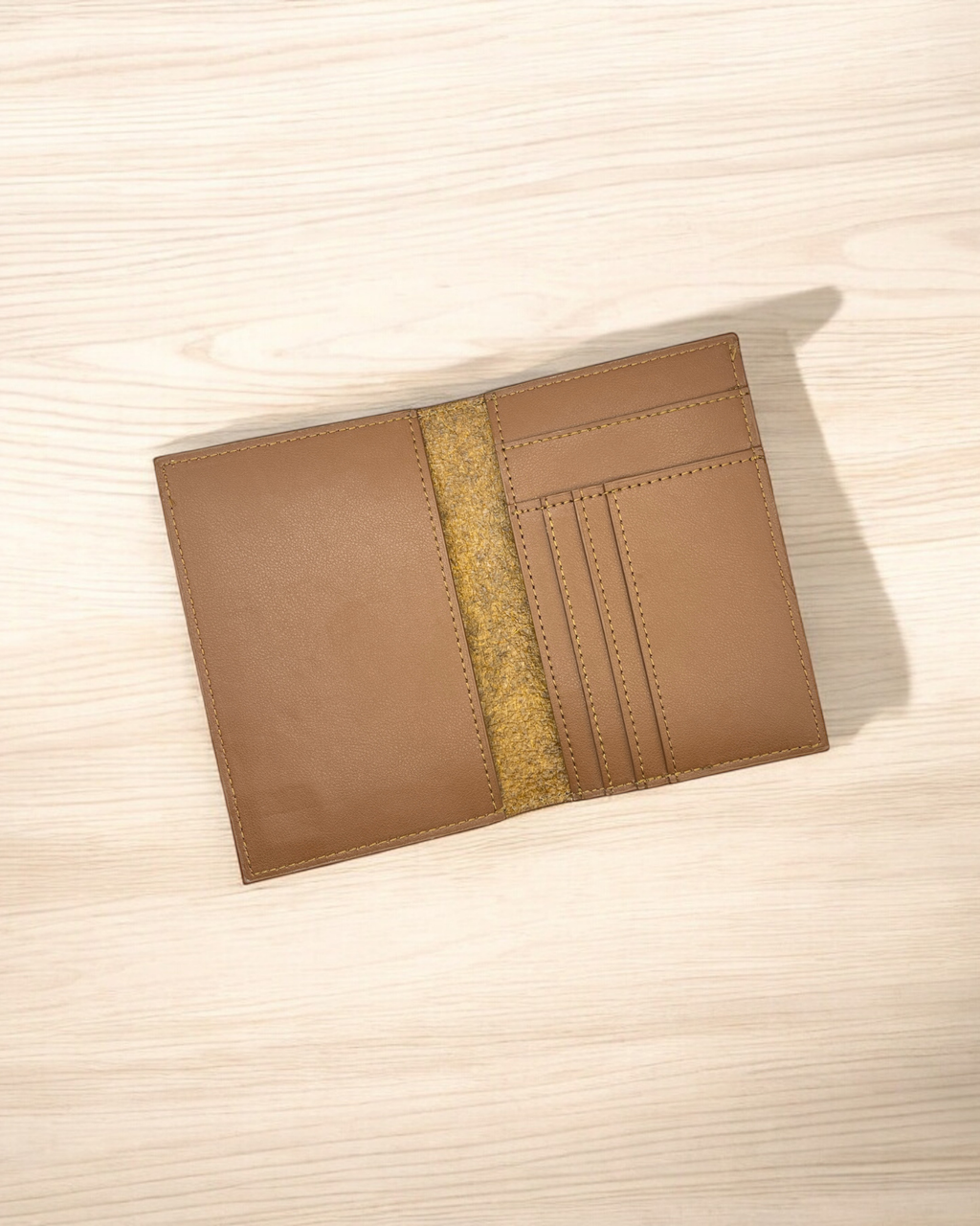 Cutch Brown Vegan Leather Passport holder