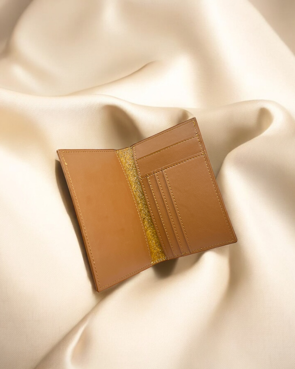 Cutch Brown Vegan Leather Passport holder