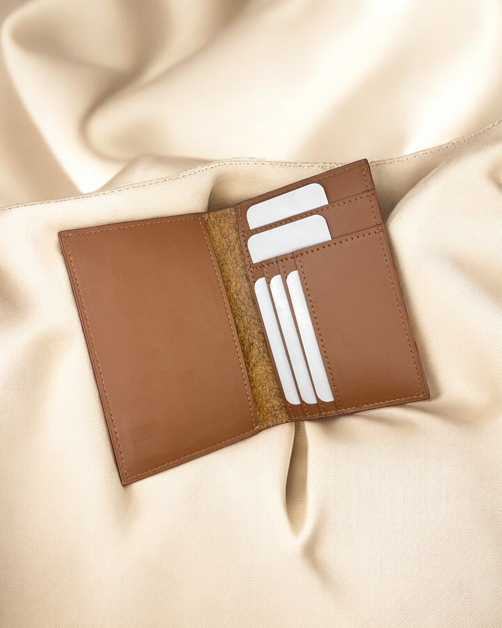 Cutch Brown Vegan Leather Passport holder