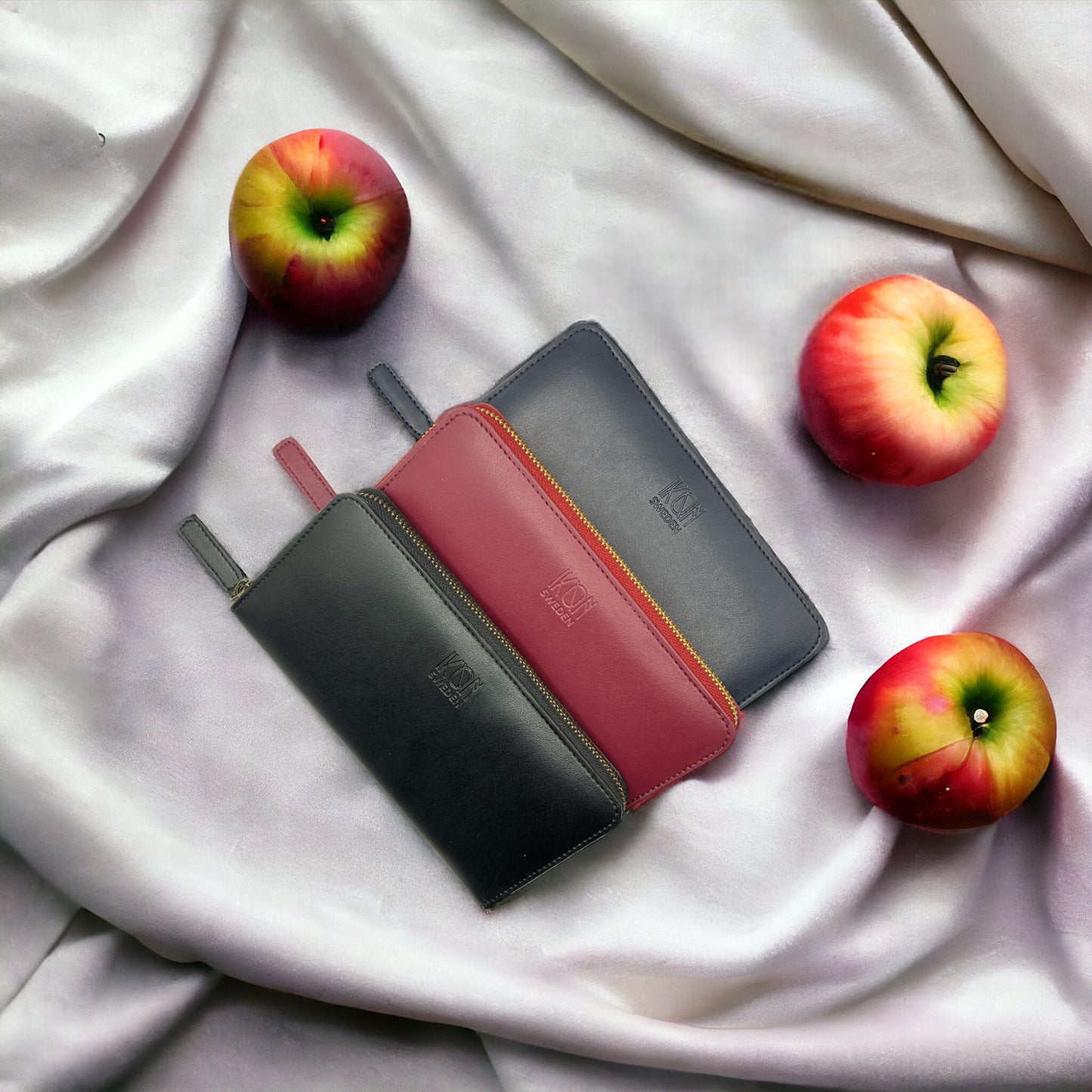 apple leather purse