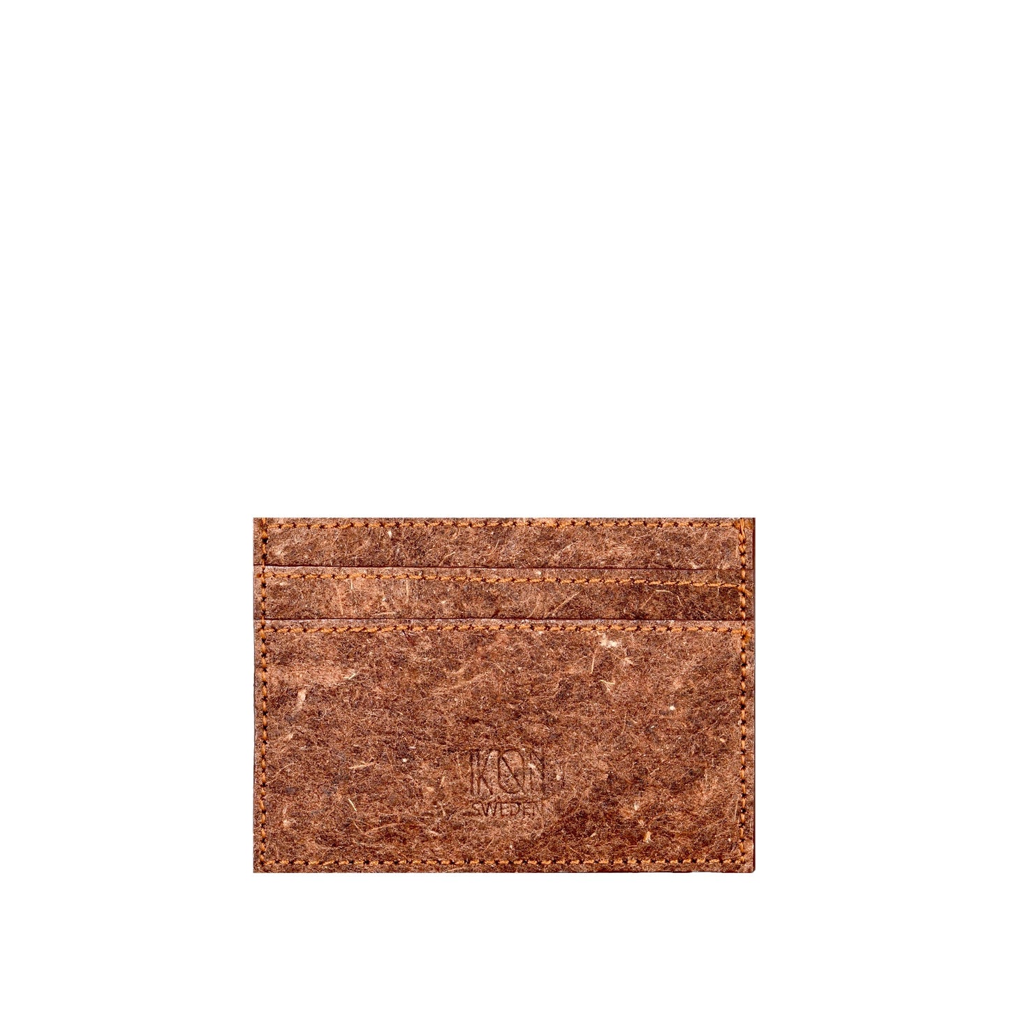 Coconut Leather Card Holder brown