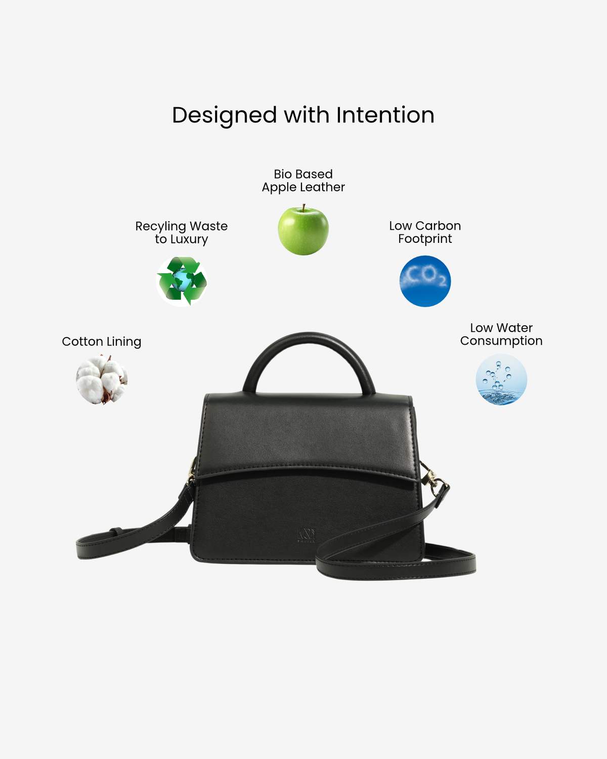 Black Crossbody Handbag