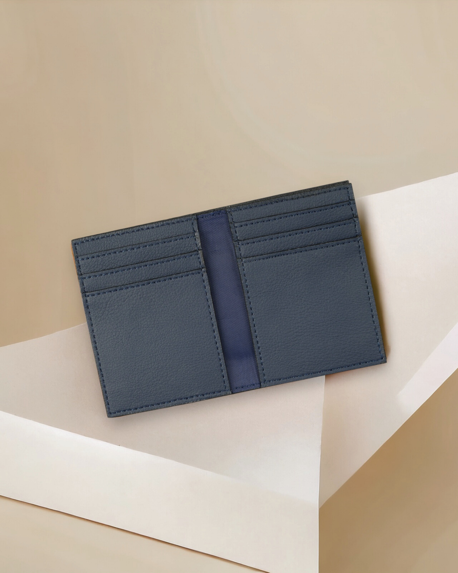 Navy Blue Bi fold Card Wallet