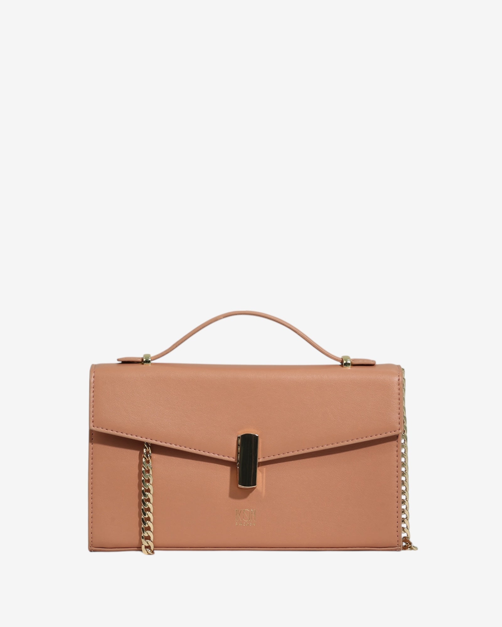 Desert Rose handbag with gold chain 