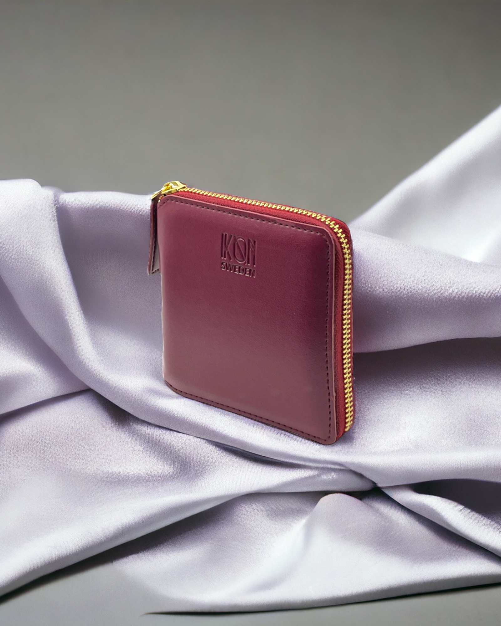 Wine Red Small zip wallet