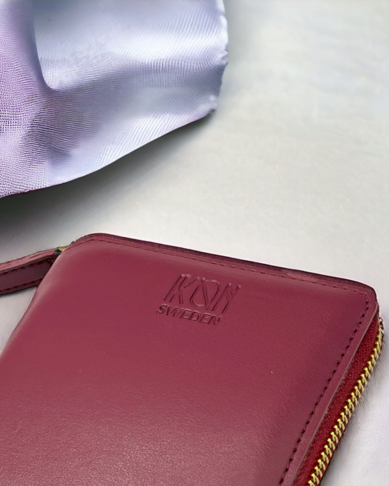 Wine Red Small zip wallet