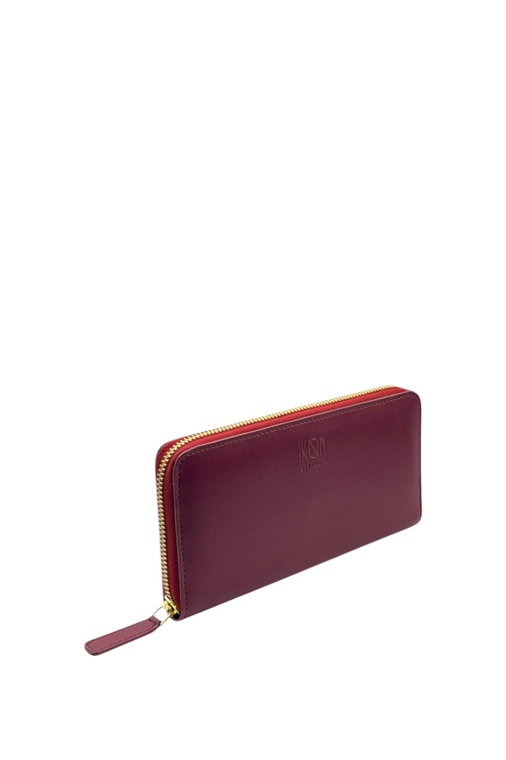 Wine Red Long zip wallet