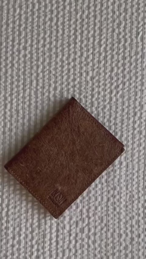 Brown Leather Card Wallet
