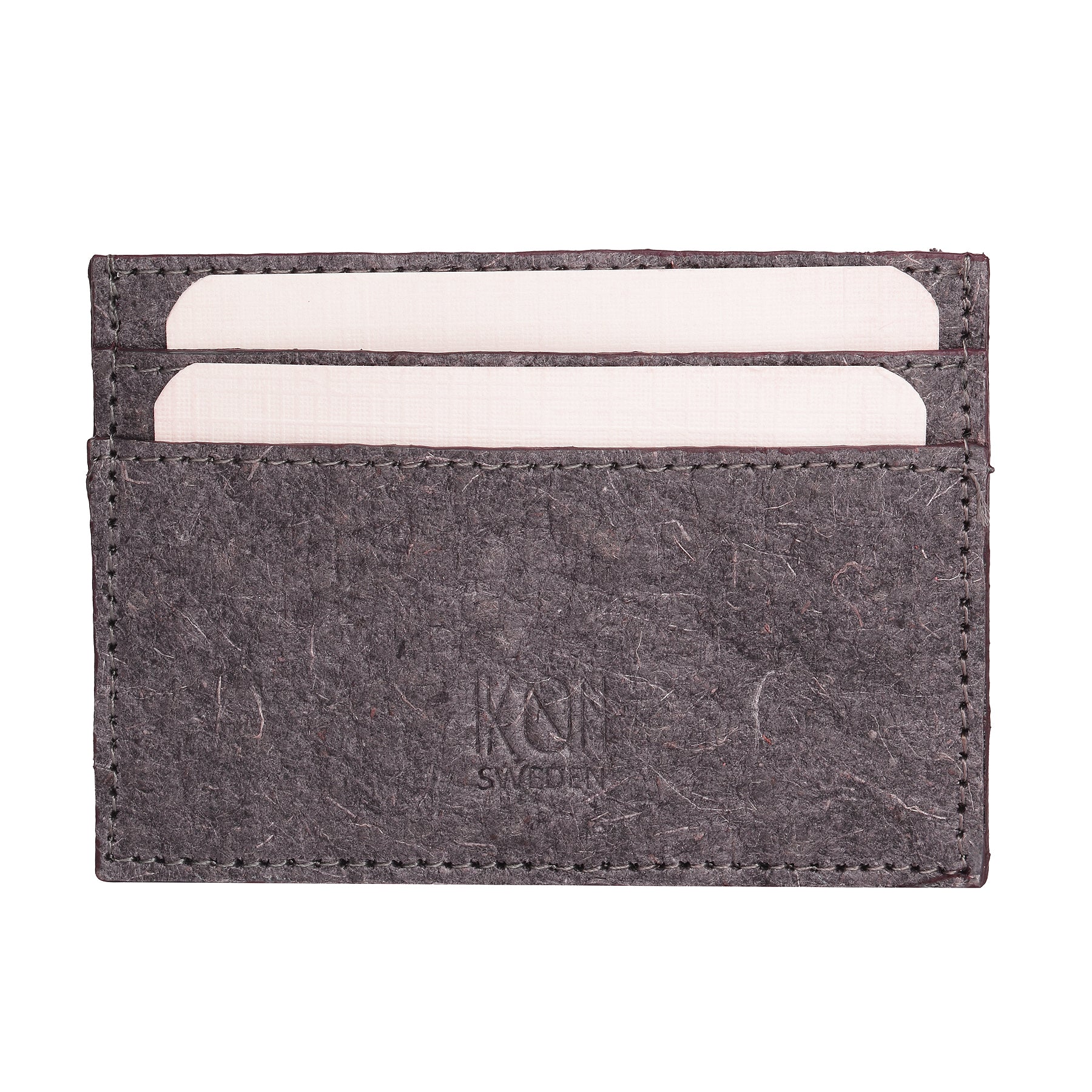 Grey Leather Card Holder