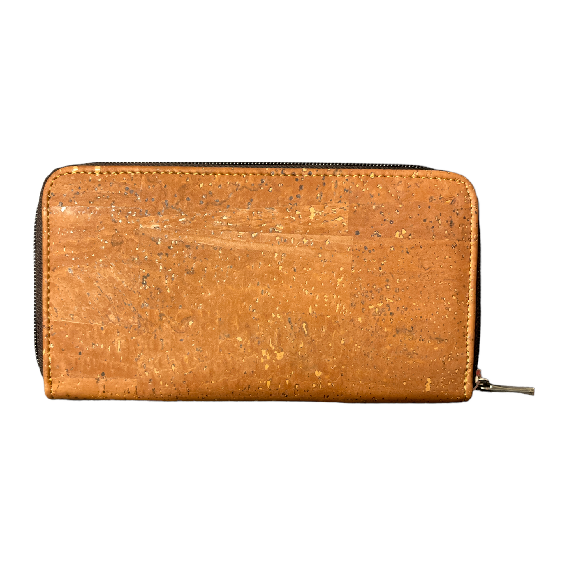 Cork Leather Vegan Zip Wallet 